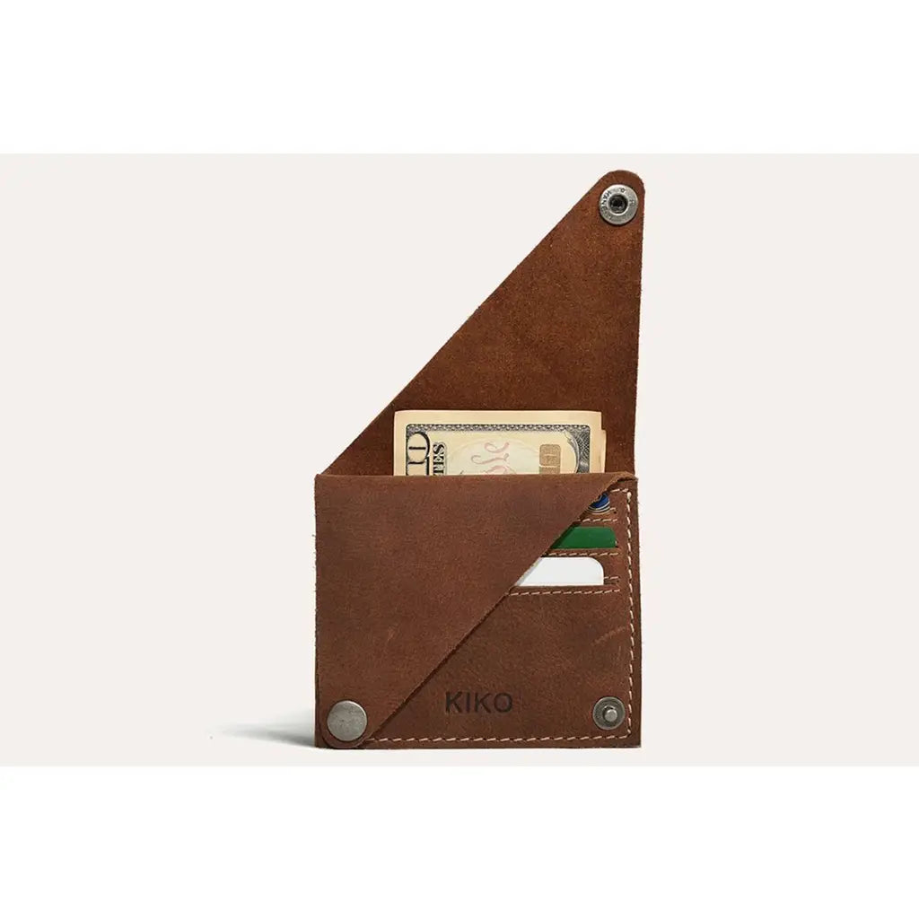 Kiko Leather Wing Fold Card Case #173