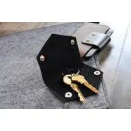 Load image into Gallery viewer, Kiko Black Leather Key Case #202
