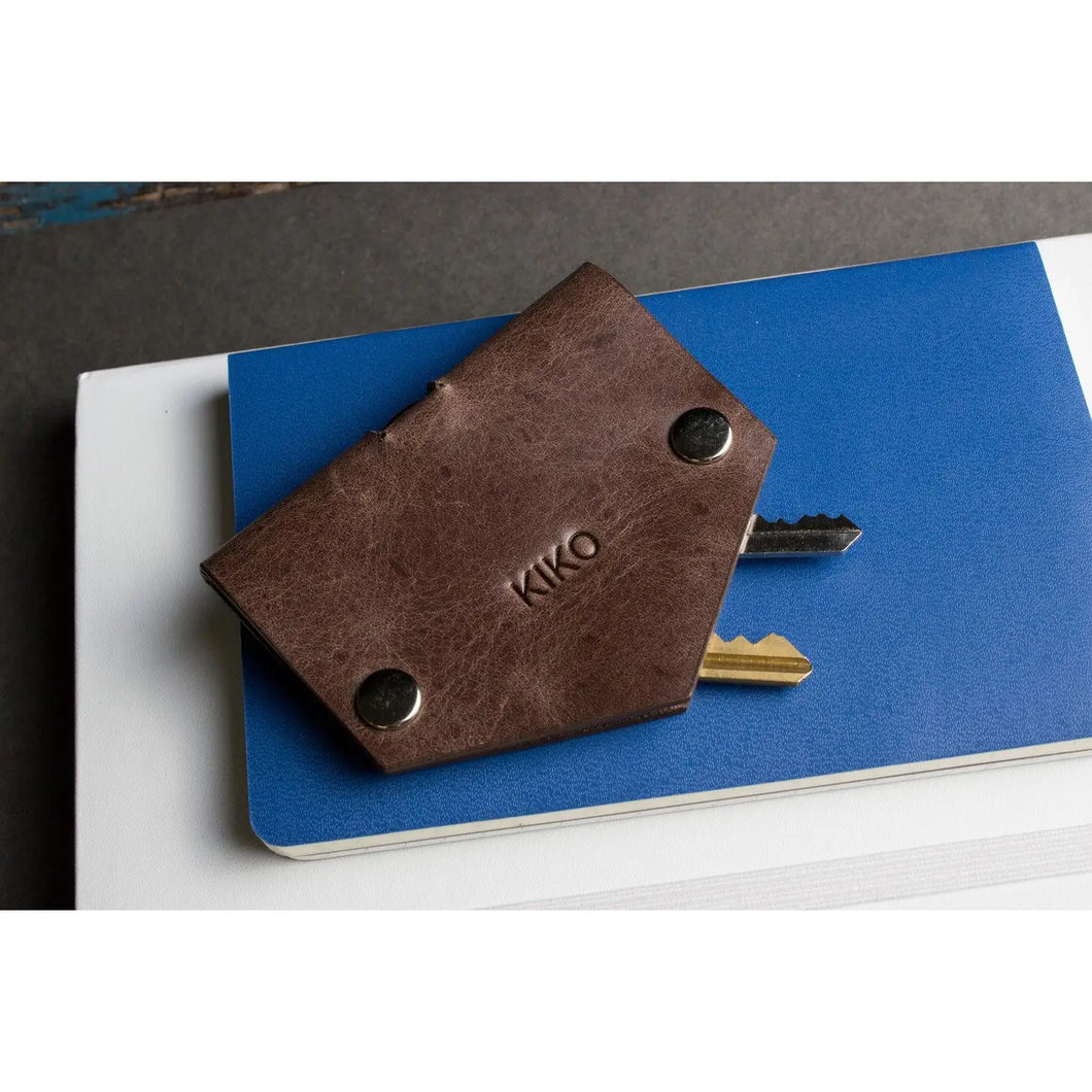 Kiko Brown Leather Key Case #202