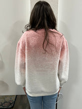 Load image into Gallery viewer, Pink Fleece Warm Cozy Ombre Oversized Knit sweater
