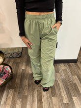 Load image into Gallery viewer, Sage Elastic Waist Parachute Pants
