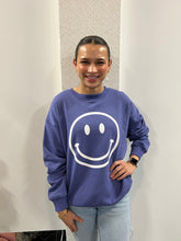 Load image into Gallery viewer, Happy Printed Fleece Round Neck Sweatshirt
