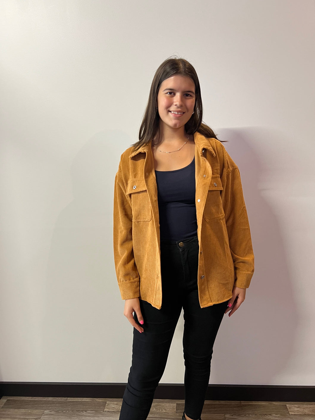 Honey Corduroy Button Up Jacket - Athena's Fashion Boutique