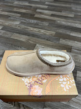 Load image into Gallery viewer, Sparks Nude Slip On Faux Fur Mules
