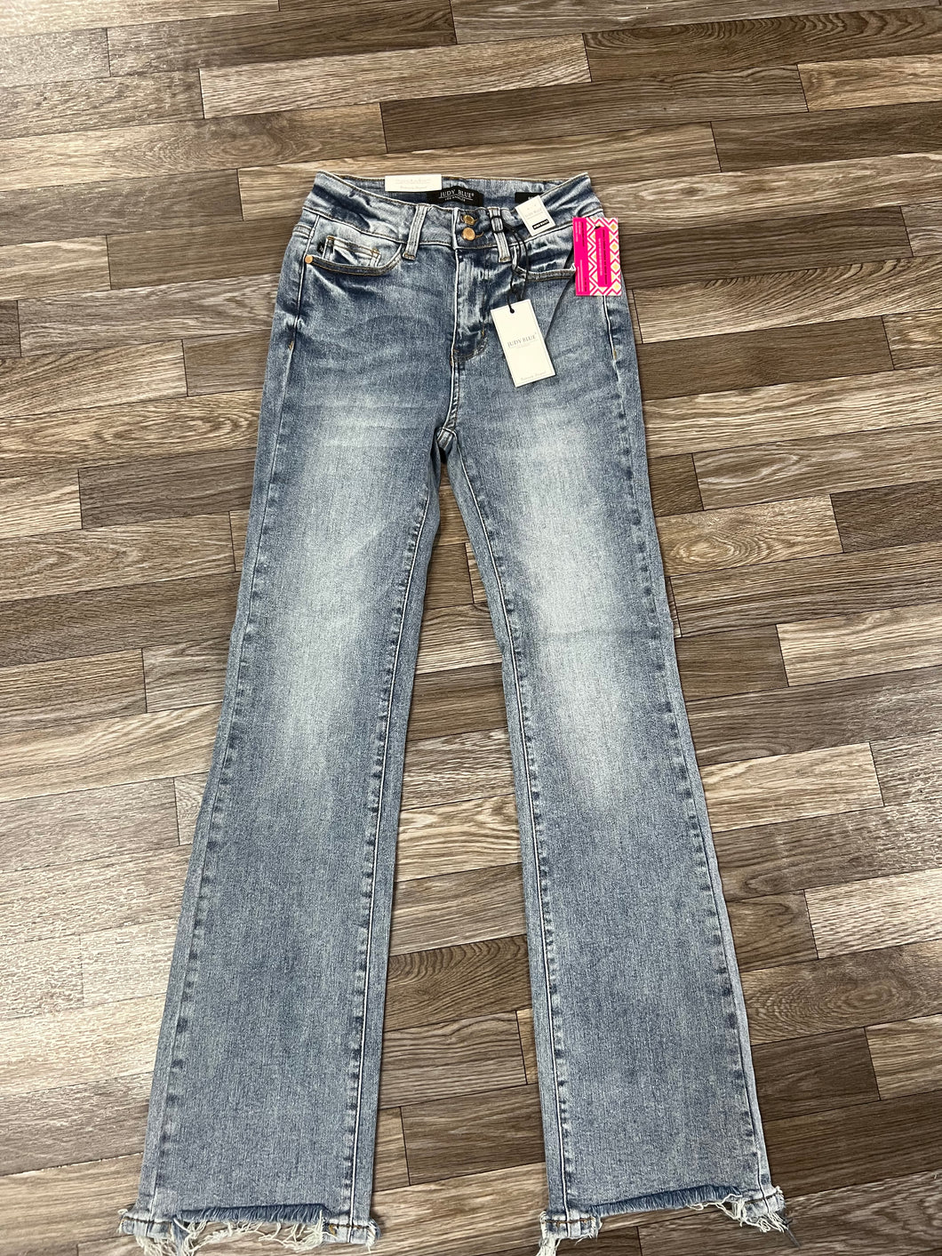 Judy Blue High Waist Double-Button Bootcut Denim Jeans