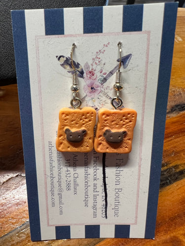 Bread Sterling Silver .925 Earrings - Athena's Fashion Boutique