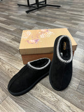 Load image into Gallery viewer, Sparks Black Slip On Faux Fur Mules
