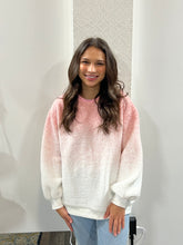 Load image into Gallery viewer, Pink Fleece Warm Cozy Ombre Oversized Knit sweater
