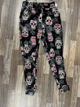 Load image into Gallery viewer, Buttery Soft Sugar Skull Print Joggers with Drawstring
