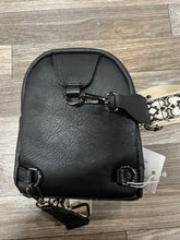 Load image into Gallery viewer, Ellen Black Sling Bag w/ Removable Guitar Strap
