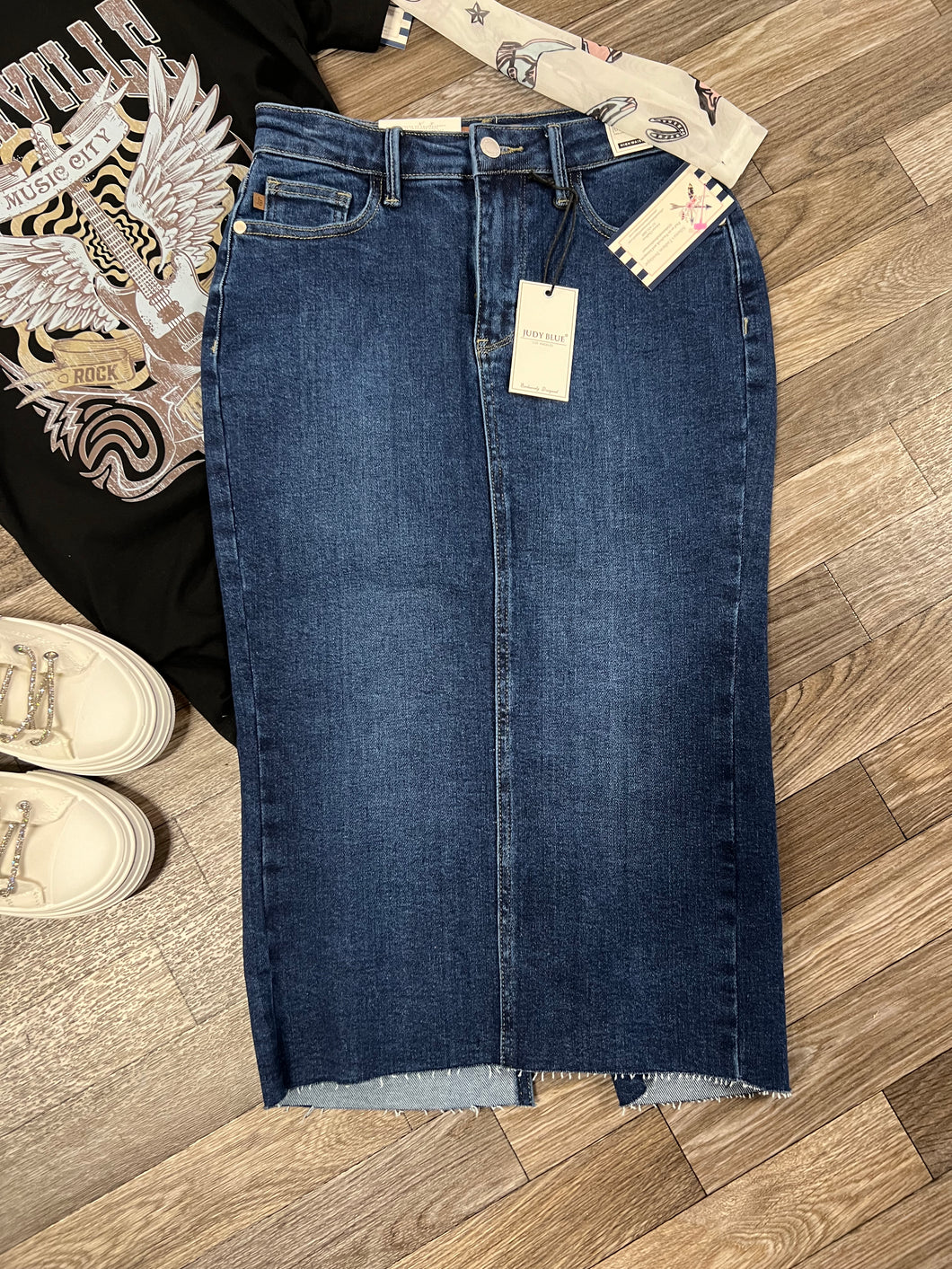 Judy Blue High Waisted Denim Skirt