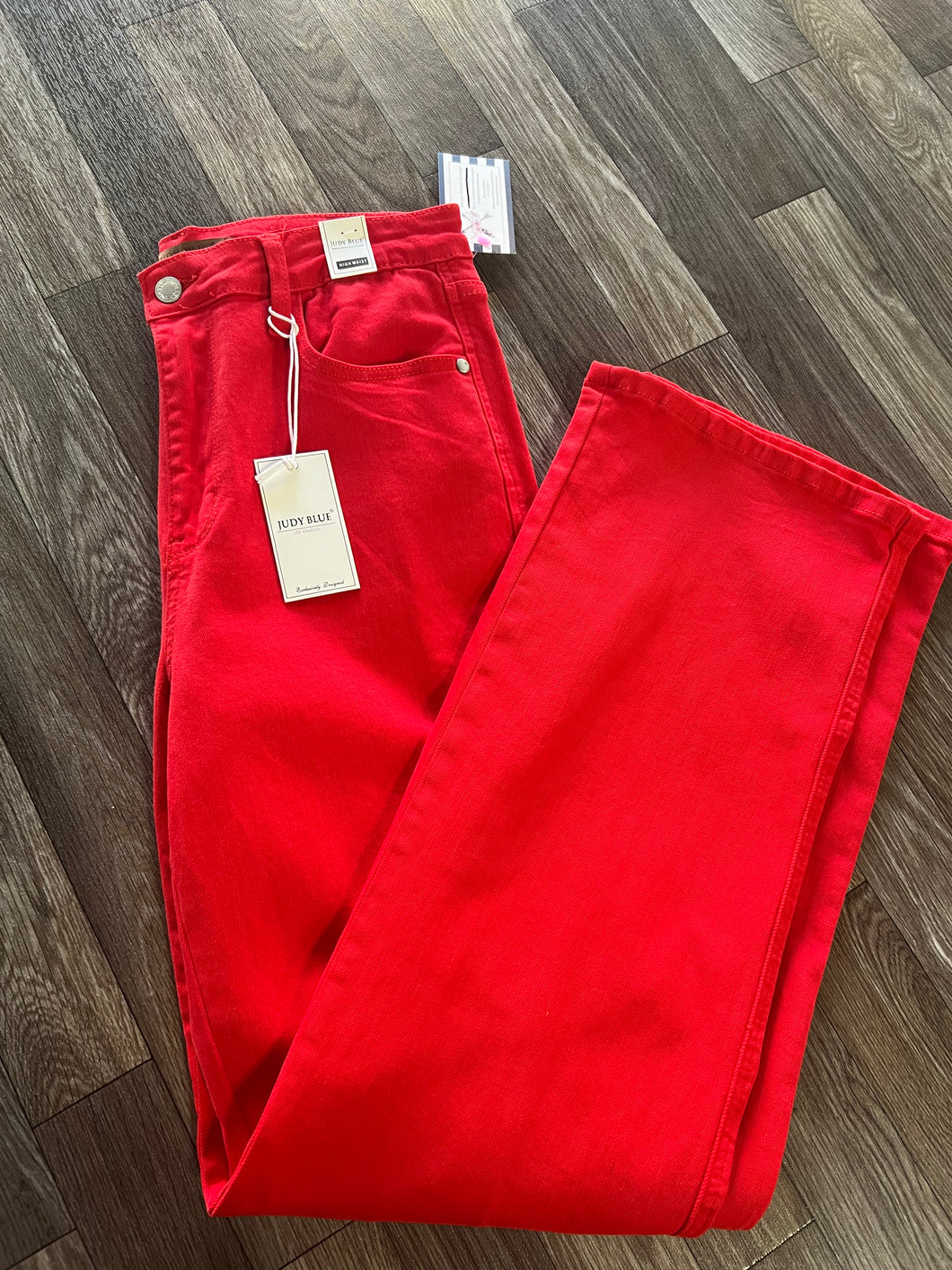 Judy Blue Denim Red High Waisted Jeans