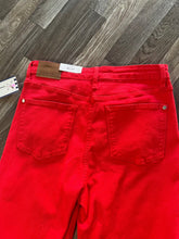 Load image into Gallery viewer, Judy Blue Denim Red High Waisted Jeans
