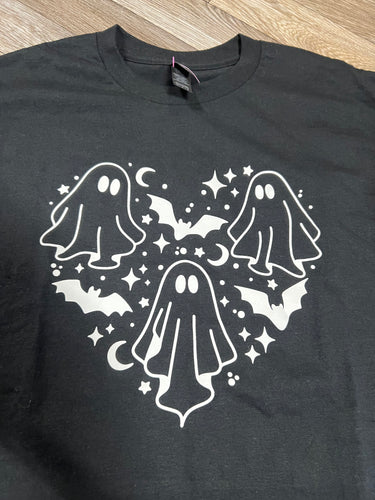 Black Ghosts and Bats Graphic T Shirt