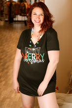 Load image into Gallery viewer, A Very Merry Christmas Black Sleepshirt - Athena&#39;s Fashion Boutique
