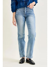 Load image into Gallery viewer, Judy Blue High Waist Tummy Control Contrast Wash Straight Leg Jeans
