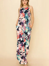 Load image into Gallery viewer, Plus Size Floral Sleeveless Maxi Dress with Pockets
