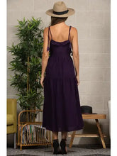 Load image into Gallery viewer, Purple Spaghetti Strap Tie Maxi Dress - Athena&#39;s Fashion Boutique
