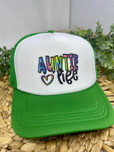 Green Auntie Life Trucker Hat