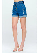 Load image into Gallery viewer, Blue Jean Paperboy Shorts by Blue Turtle - Athena&#39;s Fashion Boutique
