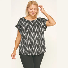 Load image into Gallery viewer, Black and White Blouse
