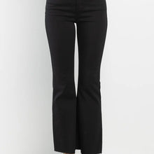 Load image into Gallery viewer, SneakPeek Denim High Rise Cropped Kick Flare in Black Jeans
