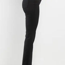 Load image into Gallery viewer, SneakPeek Denim High Rise Cropped Kick Flare in Black Jeans
