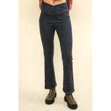 Load image into Gallery viewer, Black Washed Denim Stretchy Active Leggings Jeans
