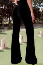 Load image into Gallery viewer, High Waist Flare Velvet Pants - Athena&#39;s Fashion Boutique
