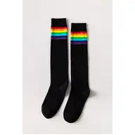 Long Rainbow Knee Socks - Athena's Fashion Boutique