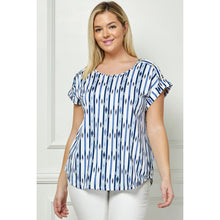 Load image into Gallery viewer, Plus Size Short Sleeve Dolman Blouse
