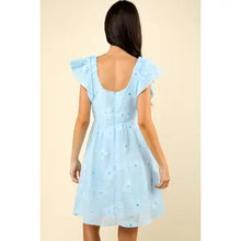 Load image into Gallery viewer, Blue Flower Tea Party Dress
