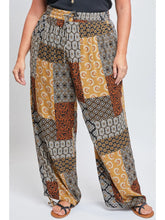Load image into Gallery viewer, Missy Plus Size Linen Elastic Waist Flood with Drawstring
