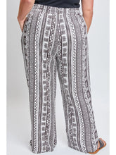 Load image into Gallery viewer, Missy Plus Linen Elastic Waist Pant with Slit Hem
