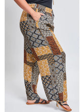 Load image into Gallery viewer, Missy Plus Size Linen Elastic Waist Flood with Drawstring
