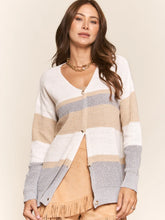 Load image into Gallery viewer, Stripe Button Down Knit Cardigan - Athena&#39;s Fashion Boutique
