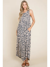 Load image into Gallery viewer, Animal Print Sleeveless Dress with Pockets
