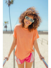 Load image into Gallery viewer, Coral Orange Twisted Hem Knit Top
