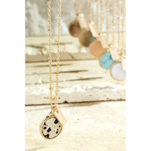 Load image into Gallery viewer, Dalmatian Semi-Precious Stone Necklace
