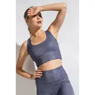 Load image into Gallery viewer, Rae Mode Vintage Denim Padded Sports Bra - Athena&#39;s Fashion Boutique
