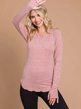 Load image into Gallery viewer, Rose Round Neck Raglan Fitted Top
