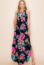 Load image into Gallery viewer, Women&#39;s Floral Summer Sleeveless Maxi Dress with Pockets
