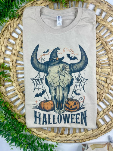 Cow Skull Halloween Sublimated Tshirt