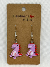 Load image into Gallery viewer, Stainless Steel Dinosaur Earrings - Athena&#39;s Fashion Boutique
