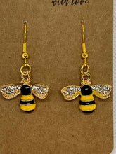 Load image into Gallery viewer, Bumble Bee Earrings - Athena&#39;s Fashion Boutique
