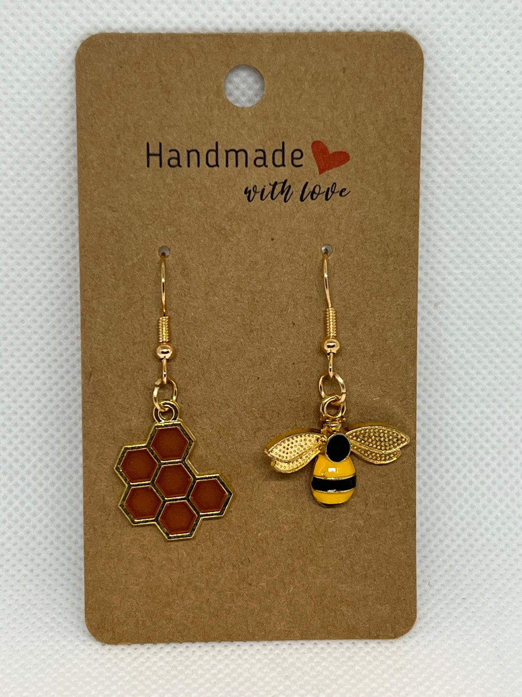 Bee and Honeycomb Earrings - Athena's Fashion Boutique
