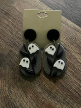 Load image into Gallery viewer, Ghost Halloween Clay Earrings - Athena&#39;s Fashion Boutique

