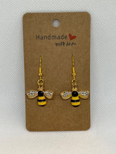 Load image into Gallery viewer, Bumble Bee Earrings - Athena&#39;s Fashion Boutique

