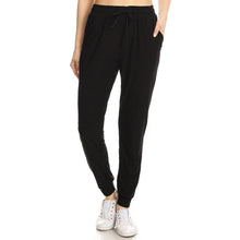 Load image into Gallery viewer, Black  Buttery Soft Relaxed Fit Joggers
