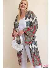 Load image into Gallery viewer, Long Pattern Kimono - Athena&#39;s Fashion Boutique
